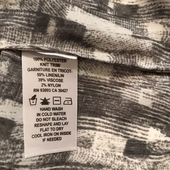 NWT ZOZO, Asymmetrical Pattered Tunic Top - Picture 6 of 8